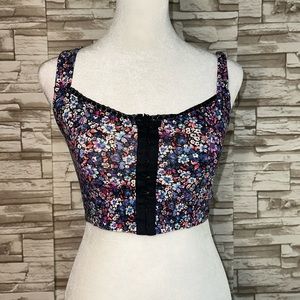 MUDD Corset Floral Print Top.